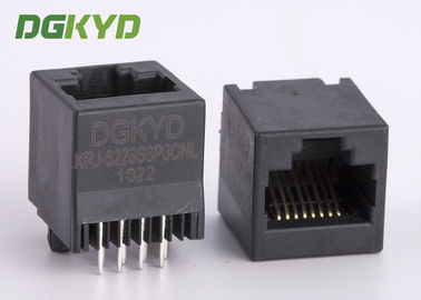 Không được che chắn 180 độ Chèn trên cùng Jack cắm Keystone 8p8c Ổ cắm Ethernet 8p8c không được che chắn