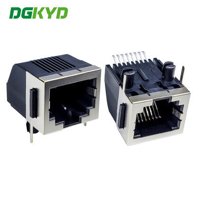 RJ45 Connector 5721 SMT 8P8C với lỗ tai nửa gói cổng lưới được che chắn không có đèn LED DGKYD5721E1188GWA6SB1359