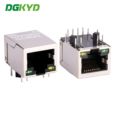 Cổng Ethernet RJ45, cổng duy nhất, tất cả bao gồm với đèn, 8PIN DIP với bộ lọc DGKYD111B093BA2A1D