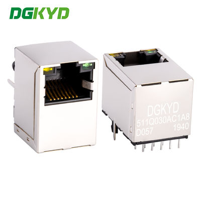 Đầu vào Rj45 Lan Jack, Cat6 Gigabit Rj45 Modular Jack với bộ biến đổi DGKYD511Q030AC1A8D057