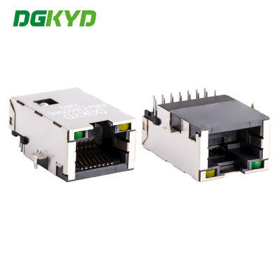 Extra low frofile RJ45 PCB Connector cat5 Network Port RJ45 với từ KRJ-CB009NL