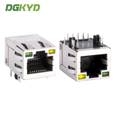 Ổ cắm cổng mạng RJ45 với biến áp tích hợp 100Mbps và đèn DGKYD211B002FD2A4D