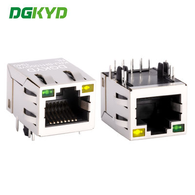 Cắm cổng mạng RJ45 với bộ biến áp tích hợp 100Mbps tích hợp với ánh sáng và màn hình chắn KRJ-SH105GYENL