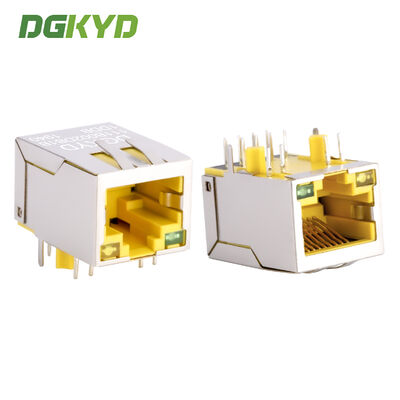 RJ45 100Mbps giao diện mạng truyền thông công nghiệp Ethernet ổ cắm màu vàng DGKYD111B002DB1DDB