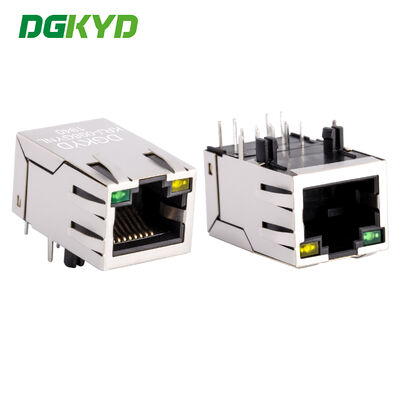 ổ cắm kết nối RJ45 với 100Mbps ổ cắm đầu tinh thể ánh sáng được bảo vệ với 100Mbps tốc độ cao KRJ-098GYNL