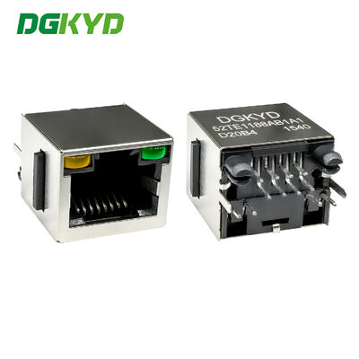 Kết nối thẳng đứng RJ45 với ổ cắm Ethernet công nghiệp ánh sáng và bảo vệ DGKYD52TE1188AB1A1D20B4