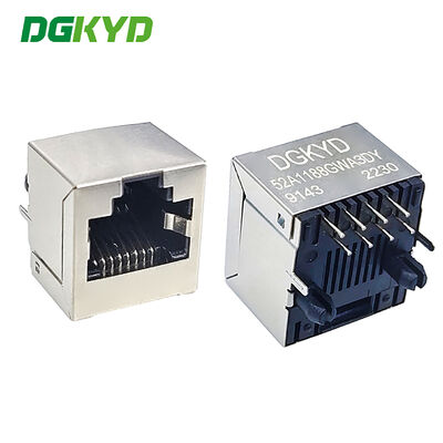 DGKYD52A1188GWA3DY9143 52A RJ45 8P8C Connector In Line Socket 180 độ