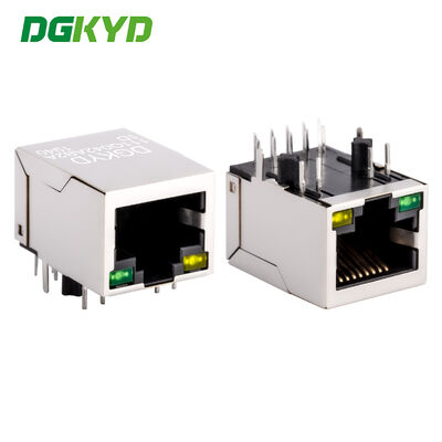 Cổng mạng công nghiệp Gigabit RJ45 kết nối với tấm chắn dải ánh sáng TAB DOWN DGKYD111Q042AB2A1D