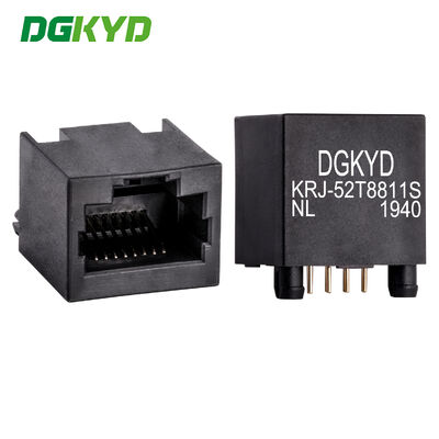 180 độ đầu vào siêu mỏng Rj45 Connector Ethernet Cable Socket KRJ-52T8811SNL
