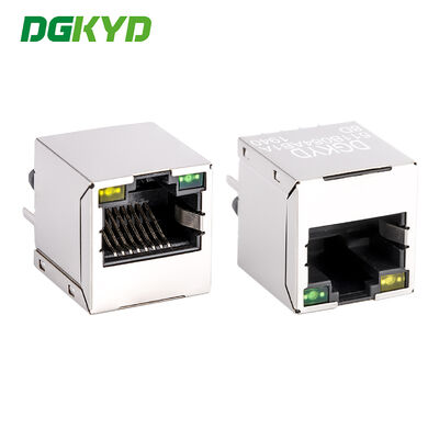 DGKYD511B084AB1A8D Bộ biến áp RJ45 dọc 100Mbps Bộ lọc tích hợp Crystal Head Up Network Interface