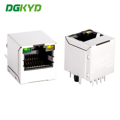 KRJ-184GYPOENL 180 độ đầu vào RJ45 Lan Jack với PoE, Single Port Ethernet Connector cho Router