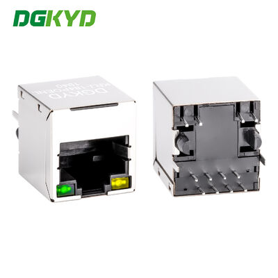 Đầu nối Ethernet RJ45 8P8C Cat 5 180 độ tùy chỉnh với POE KRJ-184POENL
