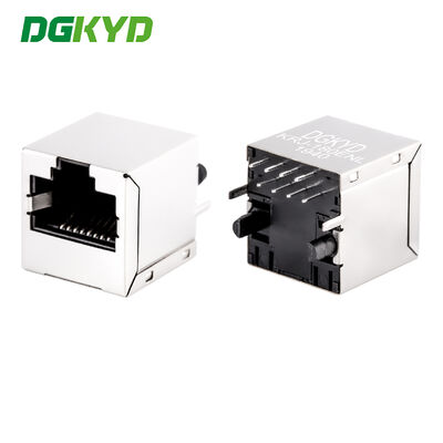 180 Degree Vertical Entry 10/100 Base Magnetic RJ45 Connector Module Shielded KRJ-180ENL