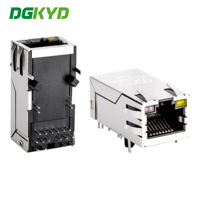 Gigabit POE nguồn điện RJ45 Connector Integrated Filter Socket Industrial Ethernet Communication Interface KRJ-339PNL