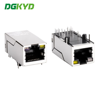 Custom Single Port 33.0mm Rj45 Lan Jack, 1000BASE micro rj45 kết nối PoE KRJ-339PWNL