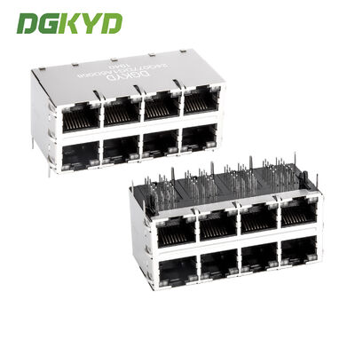 Bộ kết nối RJ45 2x4 2x4 tùy chỉnh với hiệu suất tốc độ Cat6 và gắn vào bên