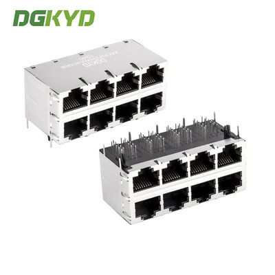 Đầu nối RJ45 8 cổng Gigabit Ethernet có từ tính cho mạng tốc độ cao