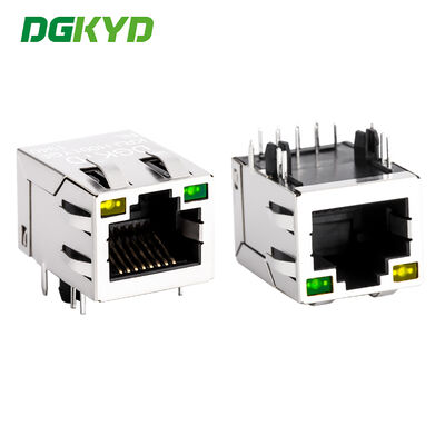 Side Entry RJ45 Magnetics Jack với LED cho ứng dụng Ethernet 100Mb KRJ-H001YGENL