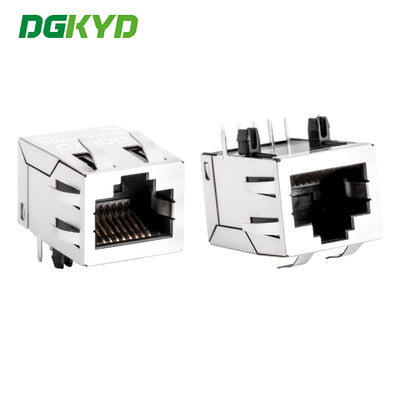 100 BASE Lan RJ45 Connector với Transformer Tab lên Megabit Ethernet Modular Jack