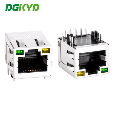 10/100 BASE Ethernet RJ45 Jack mô-đun với biến áp và qua lỗ đắp