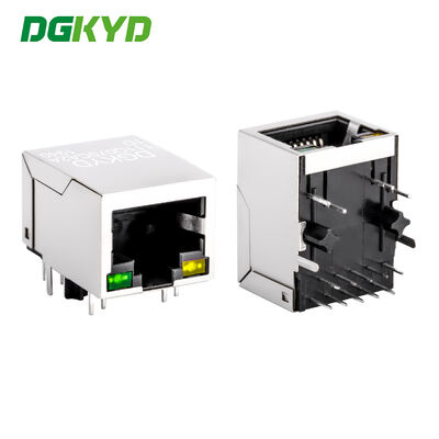 Kết nối Gigabit RJ45 cấp công nghiệp với vỏ được che chắn và chỉ số LED