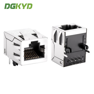 RJ45 Connector 100Mbps Industrial Network Port với 6U Gold Plating Modular Jack