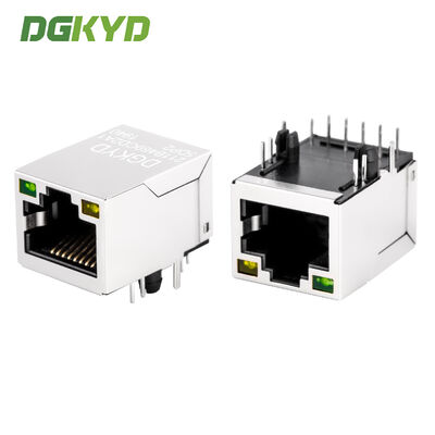 Đầu nối RJ45 có vỏ chống nhiễu với bộ lọc Ethernet POE 100Mbps tích hợp và mạ vàng 6U