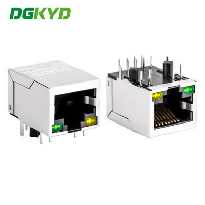 RJ45 Ethernet Connector với Metal Shield 8p8c Magnetic Modular Jack cho CAT5&6 Ethernet
