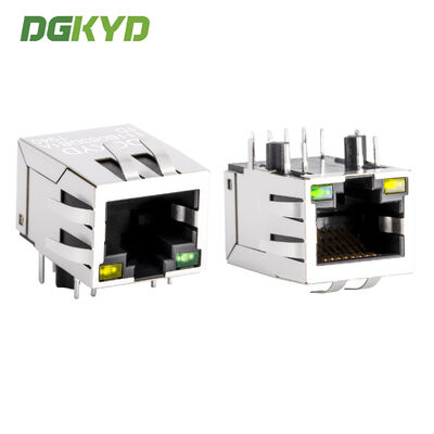 Kết nối RJ45 100Mbps với bộ biến áp tích hợp và vỏ được che chắn cho giao diện mạng