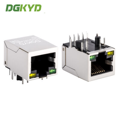 Bộ kết nối bảo vệ cổng đơn RJ45 công nghiệp với Jack biến áp tích hợp Gigabit RJ45