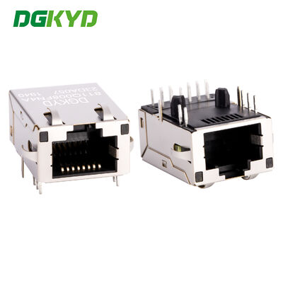 Gigabit công nghiệp 12 pin RJ45 Connector được bảo vệ Jack nữ cho giao diện mạng Ethernet