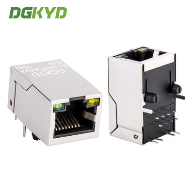 Đầu nối RJ45 đơn cổng có biến áp 10/100 Base-T Jack RJ45 Jack mô-đun cho mạng Ethernet