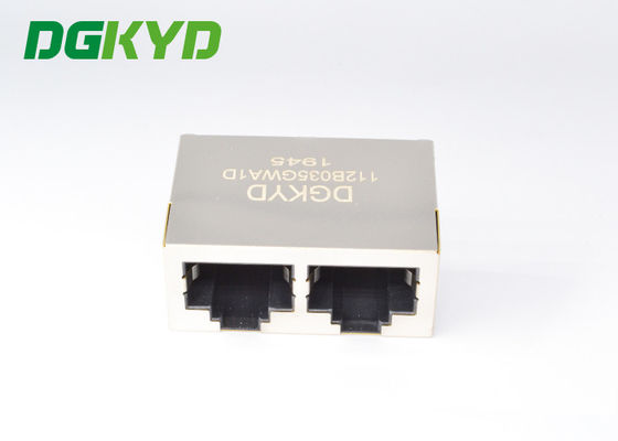 1x2 8P8C Ổ cắm mạng 10M Đầu nối mạng RJ45